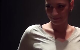 X Babe blowjob brunette